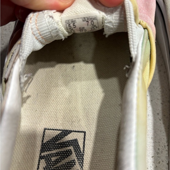 Vans | Pastel Tie-Dye Slip-On Shoes, size 7 - Picture 5 of 5